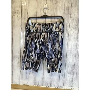 Calvin Klein Performance 9" Inseam Bike Shorts Abstract Print XL NWT